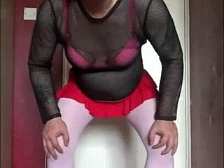Crossdressing sissy slut offered up on offer: Mark Wright will humiliate you and swallow your cumshot on camera