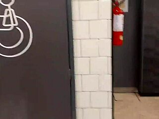 Pornstar's new natural tits get some attention in fast food