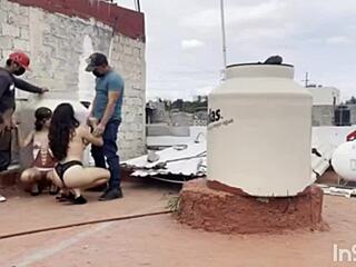 Azotea's plumber speciality in steamy video