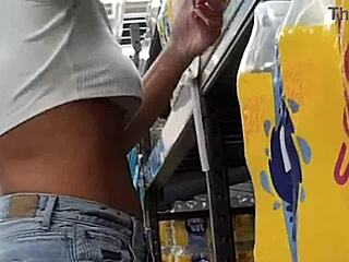 Trina's hot wife shows off her tits in public for the first time