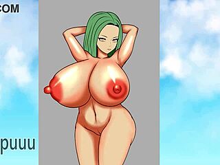 asian cute girl with big tits in anime hentai fantasy porn speed painting
