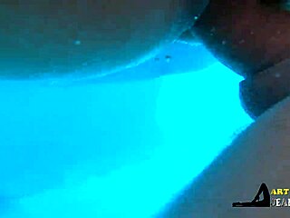 she gets fucked under the water