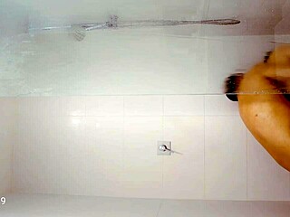 Shower Time with Asian Aussie in Taxi Bath