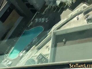 watch these busty lesbians play with big booties