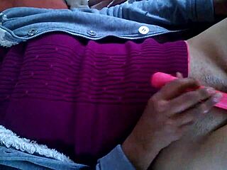 a lesbian amateur watches porn and starts masturbating passionately