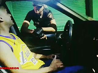 Brunette Female Police Officer Engages In Hardcore Sex Inside The Car With Big Cock.