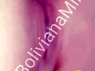 Ever seen a Latina shove eggplant in her ass on video call?