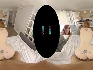 Redhead Lauren Phillips gets her hairy pussy licked and fucked on a casting couch