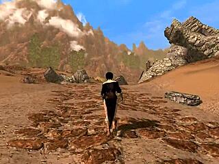 claire faces danger in rough 3d chaos.