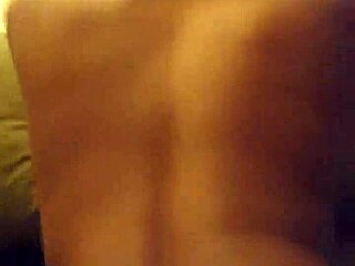 Black girl gets doggy style on sofa