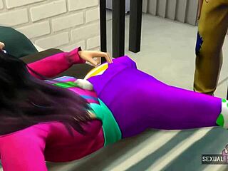 Lesbians in costumes: Sensual and erotic sex in 3D cartoon