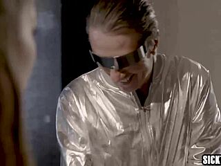 Sexy robot teen gets her tiny tits and tight ass pounded hard
