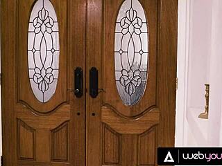 Lily lou and alexia anders watch a movie together