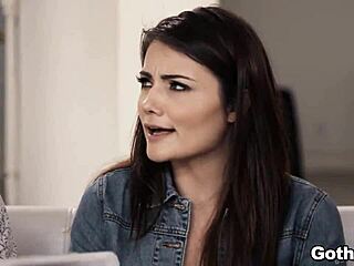 Epic Threesome with Adria Rae and Joanna Angel Sharing Huge Cock on Couch