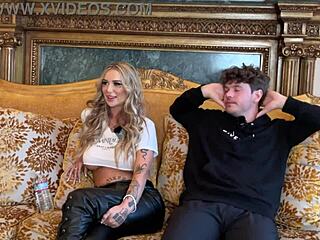 Social media influencer jazjizzes with big tits tattoo appears on podcast