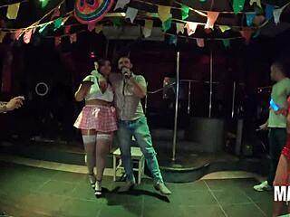 I celebrated my birfday with hot Brazilians at swing house