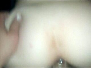 Guy fucks girl hard with butt plug penis attachment!