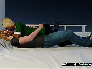 Hey, check out this emo babe riding in 3D!