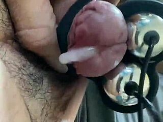 Voyeur Watches Man Stroking Small Cock With Penis Masturbator