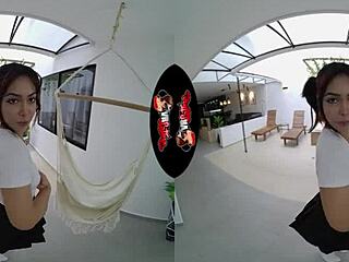 Cute latina ass gets pounded hard in vr reality