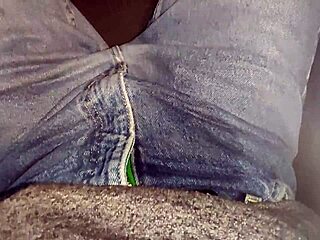 Urination in automobile on upholstery and denim