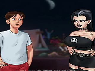 Old Classmates Dancing on Rooftop for Creampie!