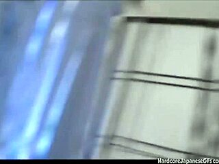 Japanese teen strips down to hot sex session