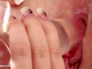 nikita has solo fun fingering and masturbating with pink presents