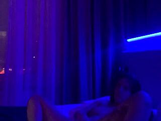 the redheaded beauty contrasts her juicy pussy play