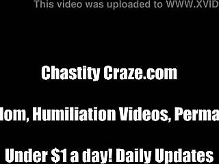 Experience ultimate humiliation in femdom chastity handjob and POV video