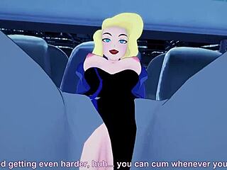 BDSM handjob with sexy black canary
