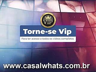 During the Corinthians game, we paused for some fun with the white wife taking four