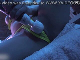 Babe Squirts with Vibrator in Closeup Orgasm