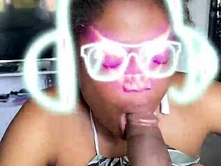 Step Mom Gives Deep Throat Blowjob Before Husband Knocks