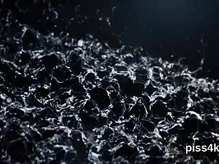 Nice lesbian sweeties sprayed with pee while squirting wet vaginas in bizarre fun