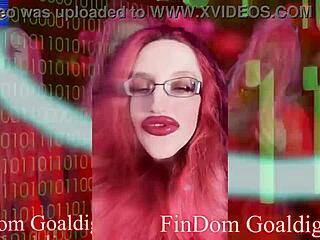 Eyeglasses-wearing submissive receives findom instructions