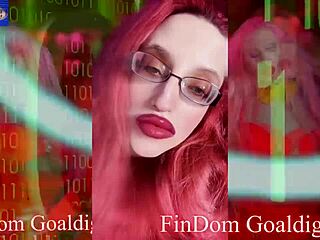 Eyeglasses-wearing submissive receives findom instructions