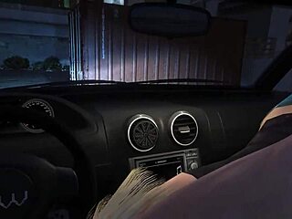 gta 5 gameplay with michael hiring another hooker for car service.