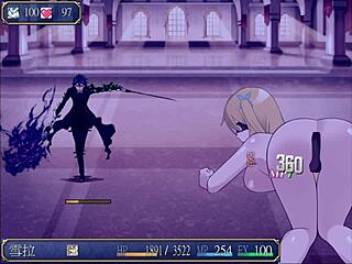 Blonde with Big Tits Gets Missionary Sex in Hentai Game Scenario?