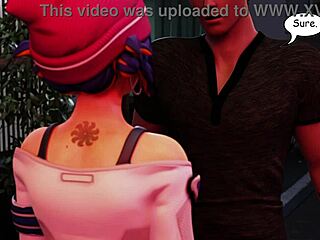 kiriko from overwatch offers a special treat to a random guy