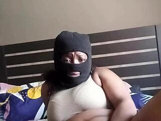 Ebony MILF with small tits craves big black cock