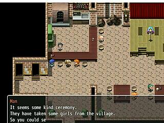 Seris battles monsters in harbor village