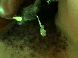 Oski really pounds his wet hairy wife hard