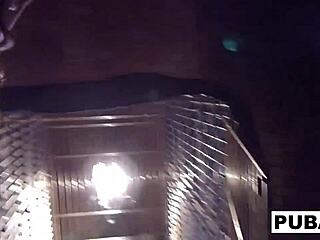 Dani Daniels in a solo masturbation session behind bars