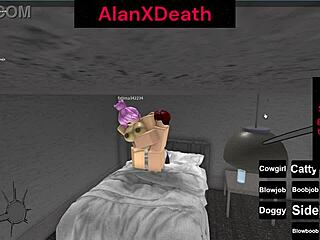 Quickie Pussy Riding In Cowgirl Position During Roblox Game