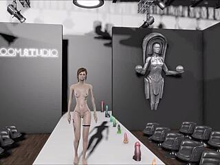 Fallout 4 Fashion Number 201 With Brunette Anime Character In Sexy Pose