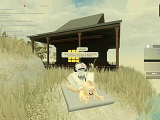 Roblox porn with deepthroat and anal banging action