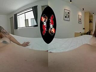 Watch this super hot Latina's first VR porn scene in POV