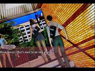 I fight in the streets to win my waifu in Waifu Academy Part 3