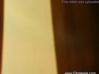 Mysterious brunette Indian babe in solo scene.